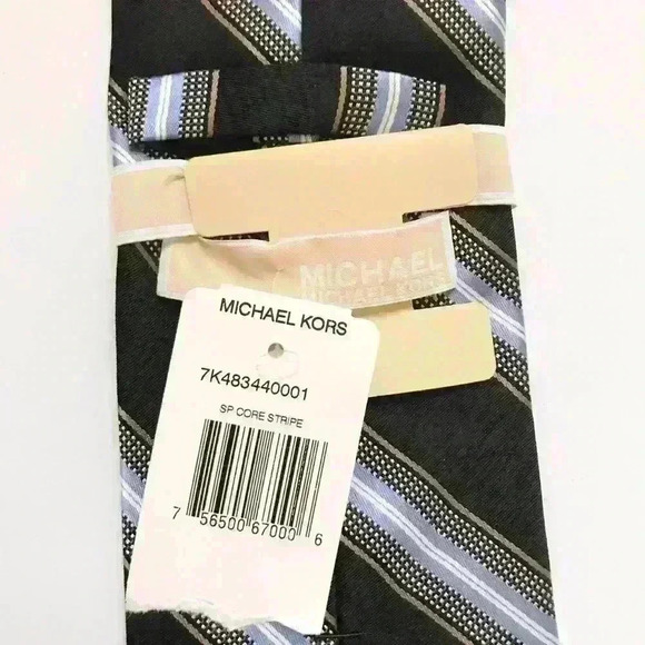 Michael Kors Navy SP Core Stripe Neck Tie - Picture 10 of 10
